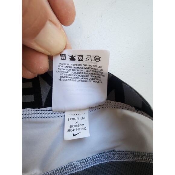 Nike Pro Hyperstrong Shorts Mens XL White Gray MLB Compression Sliding Baseball - Picture 10 of 11